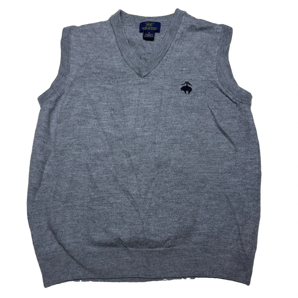 Brooks Brothers Small Extra Fine Merino Vest Preppy Classic Blokecore Golf